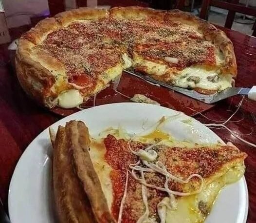 14 points Chicago Style Deep Dish Pizza