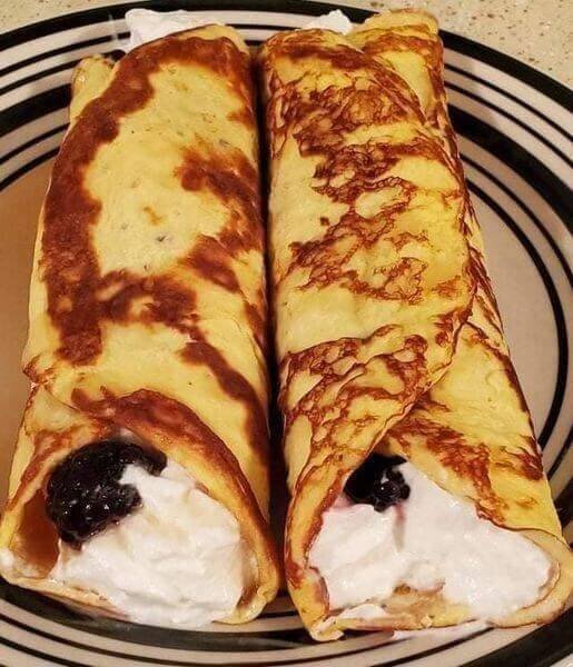 Low Carb Cream Cheese Crepes Recipe