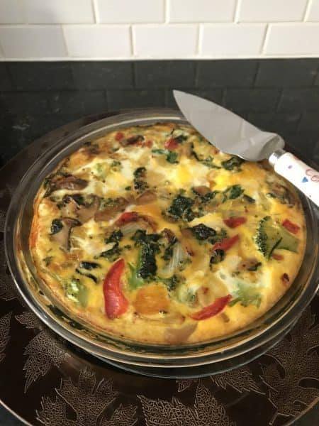 0 Points Homemade Breakfast Crustless Frittata