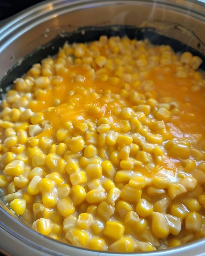 5 WW Points Slow Cooker Cheddar Corn