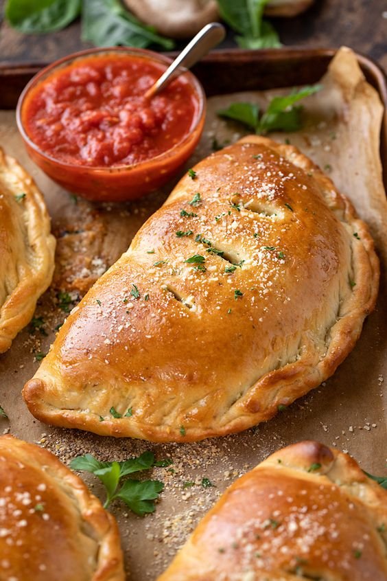 AIR FRYER CALZONES + HOMEMADE CALZONE DOUGH RECIPE! WW Friendly