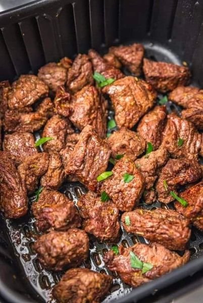 Air Fryer Juicy Steak Bites