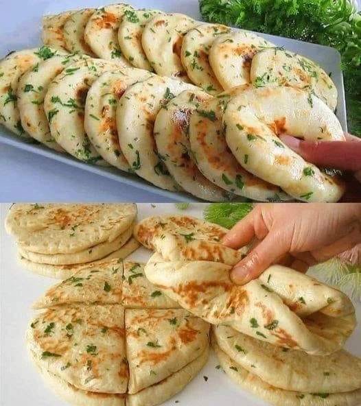 Exquisite Garlic Flatbreads in 10 Minutes